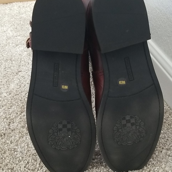 Vince Camuto Brown Leather Riding Tall Boots - Picture 7 of 8